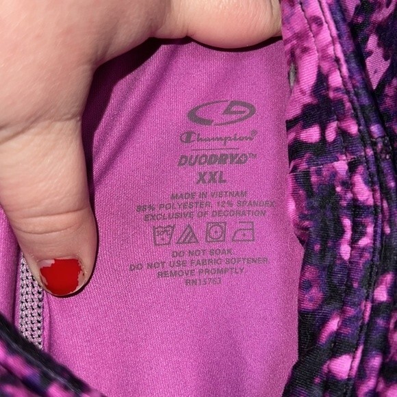 Pink & Purple Marbled Active Leggings | C9 by Champion XXL - Picture 4 of 4